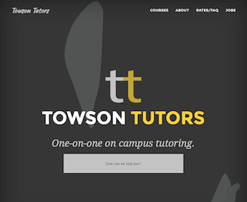 Towson Tutors: Private one-on-one tutoring at Towson University.